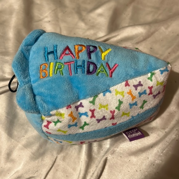 Other - Happy birthday cake slice dog toy